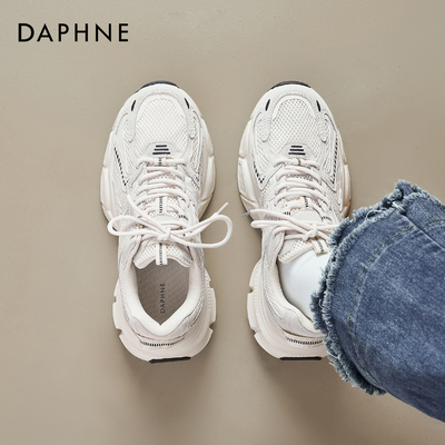 达芙妮厚底老爹鞋女跑步运动鞋