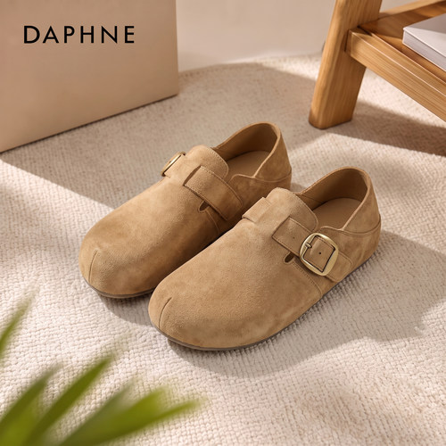 达芙妮平底舒适勃肯鞋懒人一脚蹬