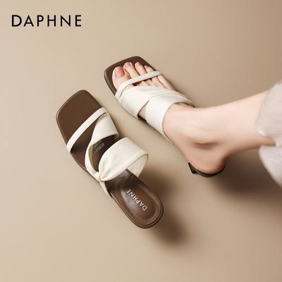 超火法式气质不累脚高跟凉拖鞋女