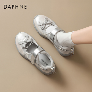 厚底玛丽珍单鞋 达芙妮机能芭蕾休闲鞋 透气运动凉鞋 夏季 女2026新款