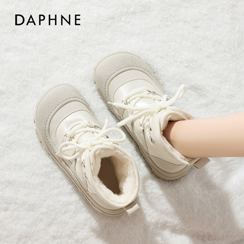 达芙妮厚底雪地靴女户外