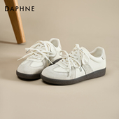 平底板鞋 达芙妮德训鞋 小白鞋 子女款 女2025新款 秋冬加绒运动休闲鞋