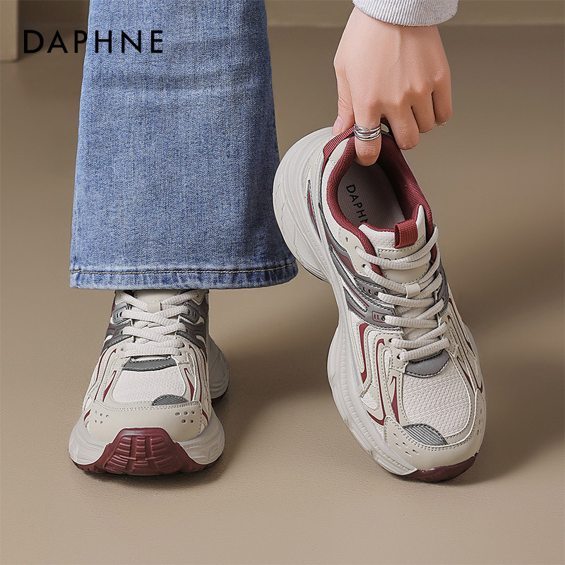达芙妮厚底老爹鞋女2026新款春巨好看百搭运动鞋小个子增高休闲鞋,女鞋,时尚休闲鞋,淘宝优惠券,粉丝福利购,淘宝优惠卷
