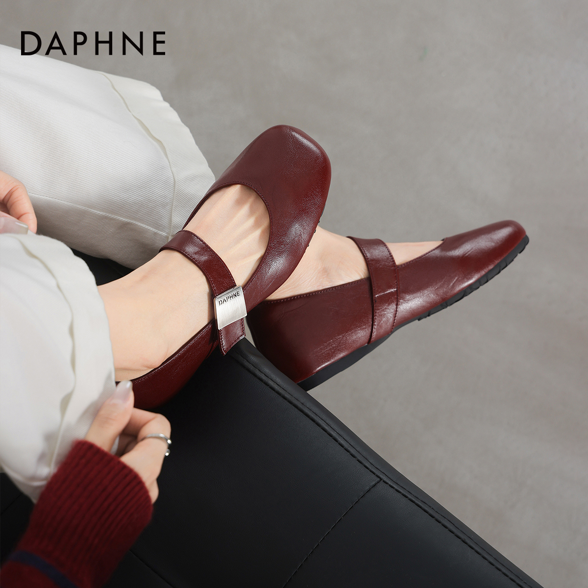 法式复古玛丽珍单鞋女平底单鞋