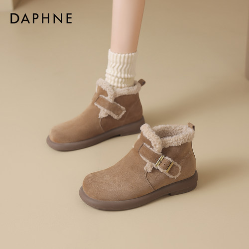 厚底勃肯雪地靴女冬季短靴