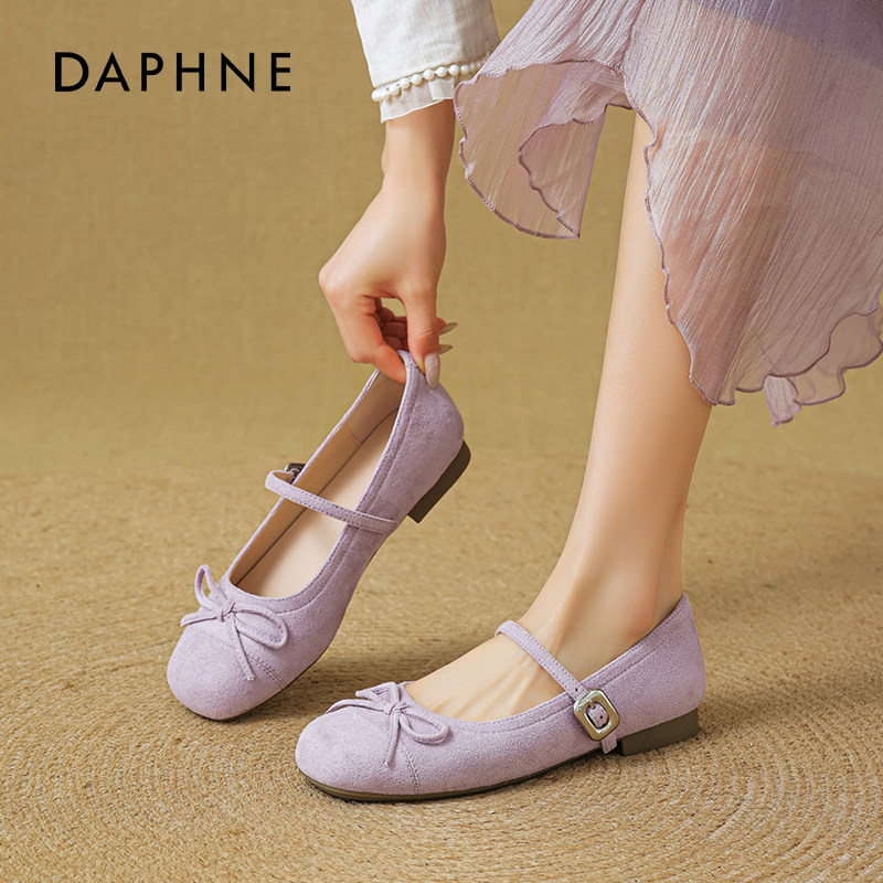 达芙妮芭蕾玛丽珍鞋女2025新款夏季蝴蝶结绝美法式单鞋气质不累脚,女鞋,玛丽珍鞋,淘宝优惠券,粉丝福利购,淘宝优惠卷