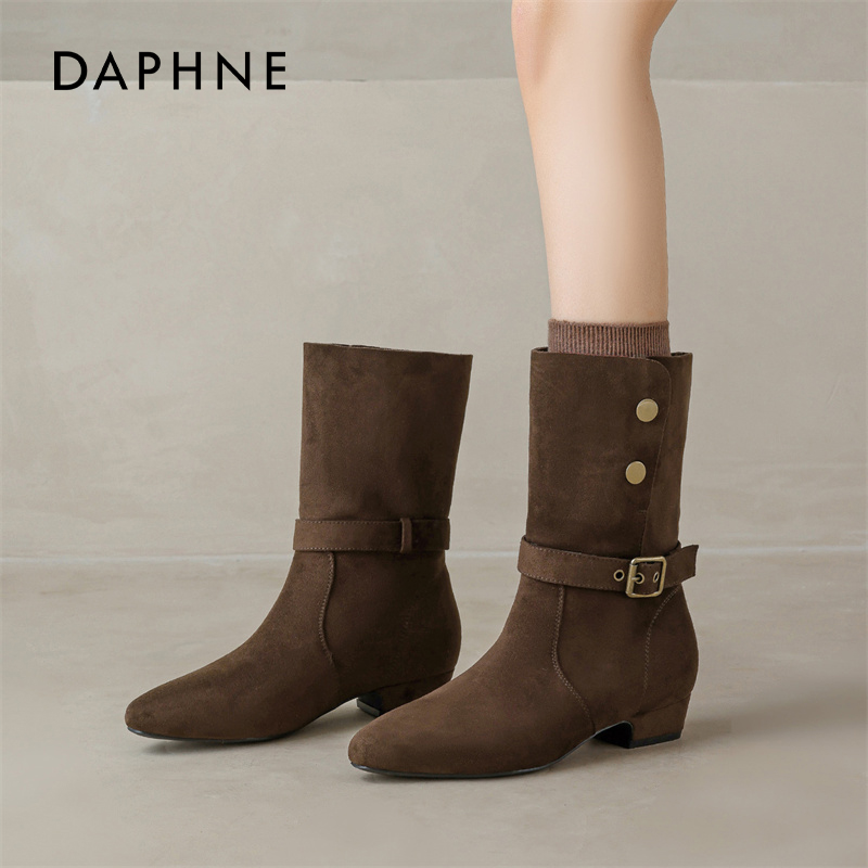 达芙妮美拉德马丁靴保暖雪地靴