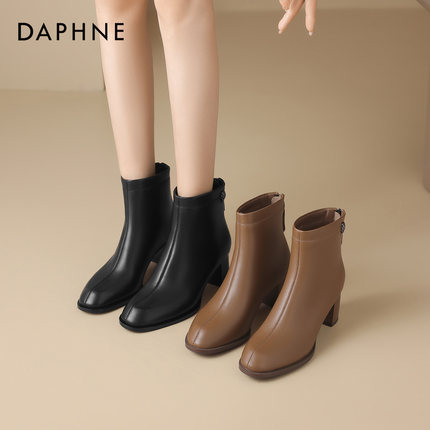 达芙妮新款小短靴2025秋冬季