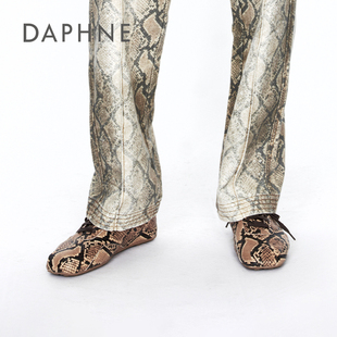 DAPHNE X JACQUESWEI达芙妮云软真皮德训鞋女2026新款软底休闲鞋