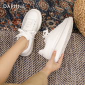 女鞋 休闲鞋 2025爆款 时尚 达芙妮厚底小白鞋 女款 秋季 增高运动鞋 子女