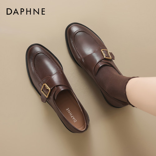 尖头乐福鞋女英伦风皮鞋平底单鞋