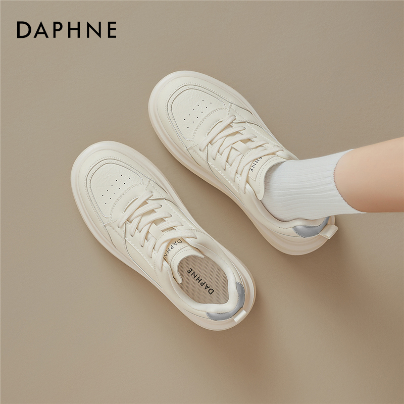 达芙妮厚底小白鞋女款夏运动板鞋