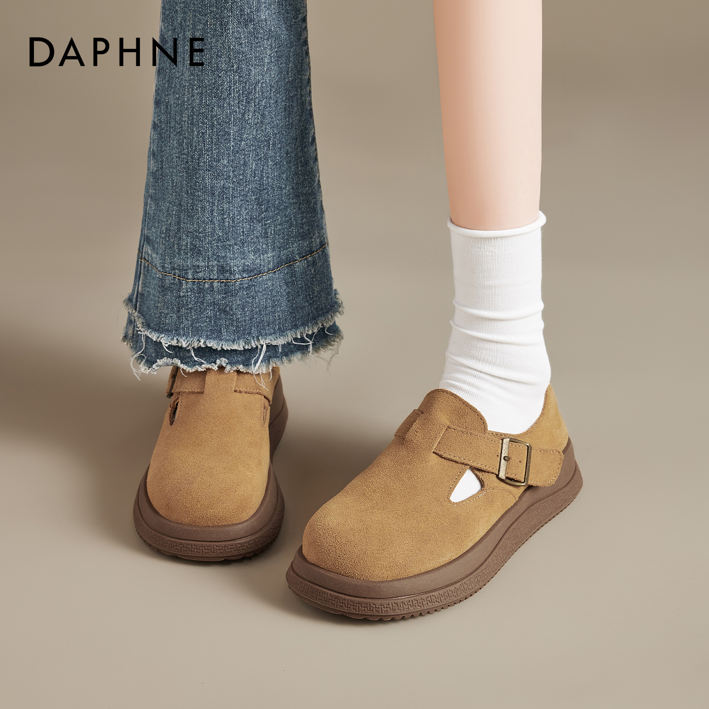 达芙妮勃肯鞋真皮柔软现货秒发