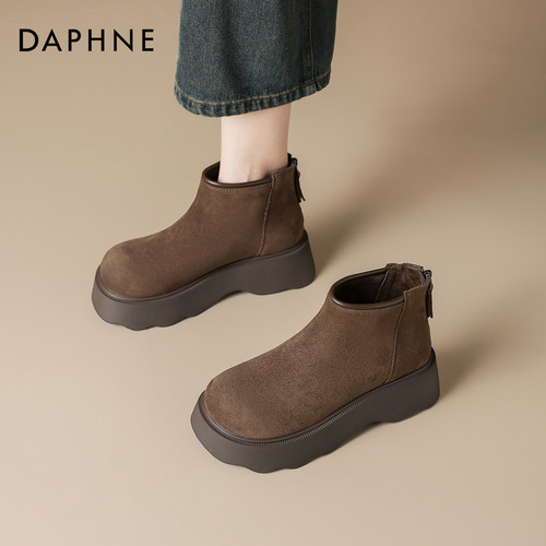 棕色马丁靴女勃肯鞋雪地靴