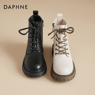【达芙妮英伦风复古马丁靴】