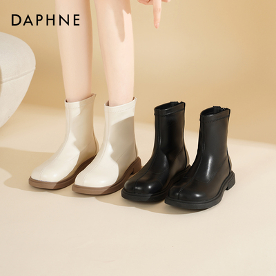 达芙妮短靴女款厚底马丁靴