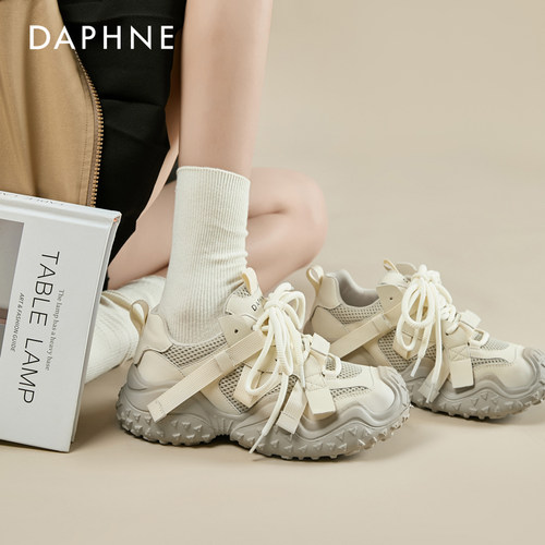 达芙妮厚底老爹鞋女增高6CM运动