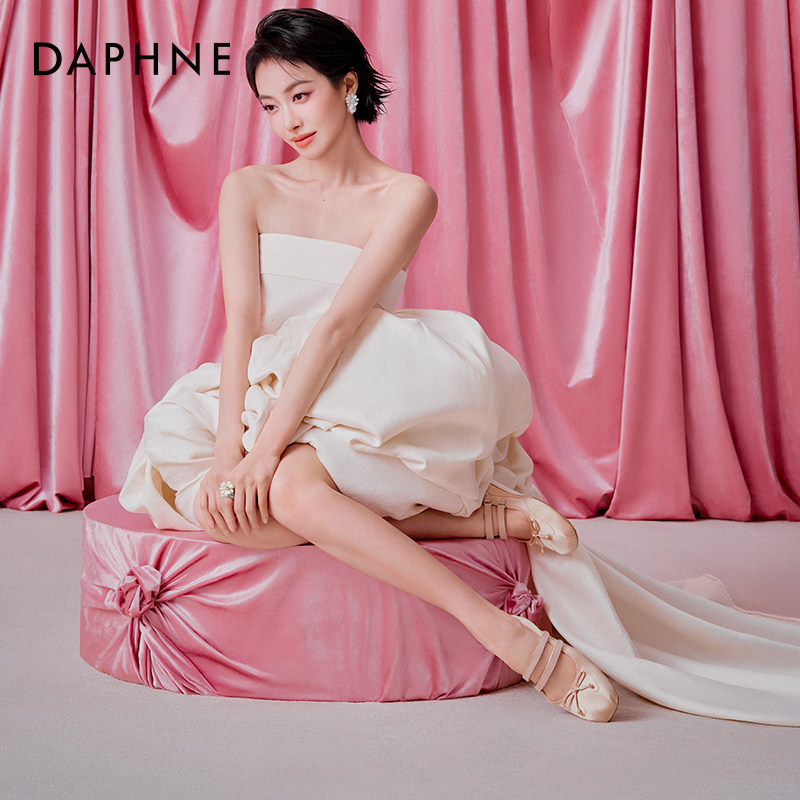 宋茜同款达芙妮云软真皮单鞋女2026春新款芭蕾舞鞋法式玛丽珍女鞋