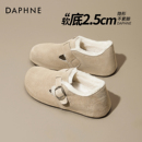 一脚蹬棉鞋 达芙妮加绒勃肯鞋 毛毛雪地靴全包单鞋 冬季 子 女2025新款