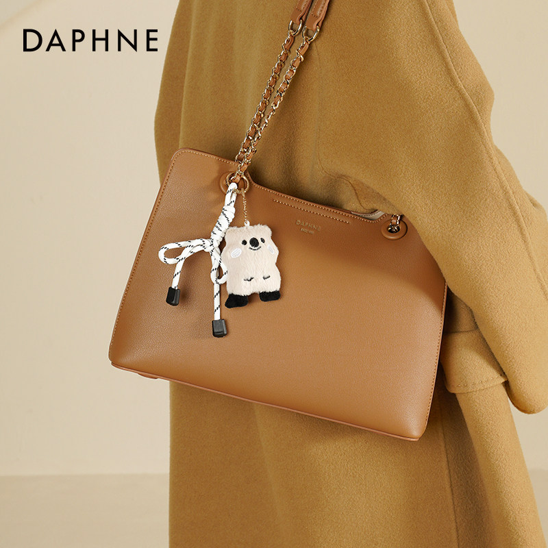 达芙妮包包女式2025新款秋冬斜挎包手提包大容量托特包通勤女包