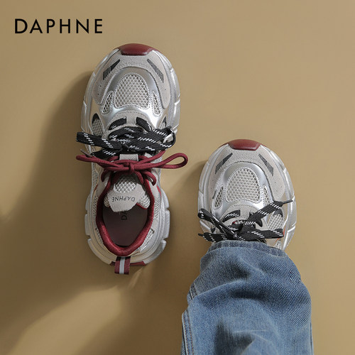 达芙妮安可拉红老爹鞋女厚底增高