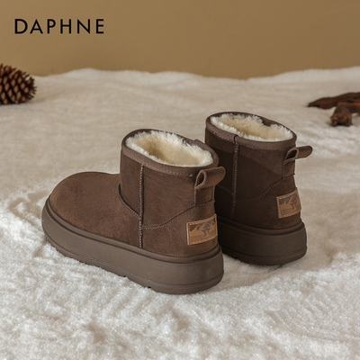 达芙妮厚底雪地靴女款2025新款冬