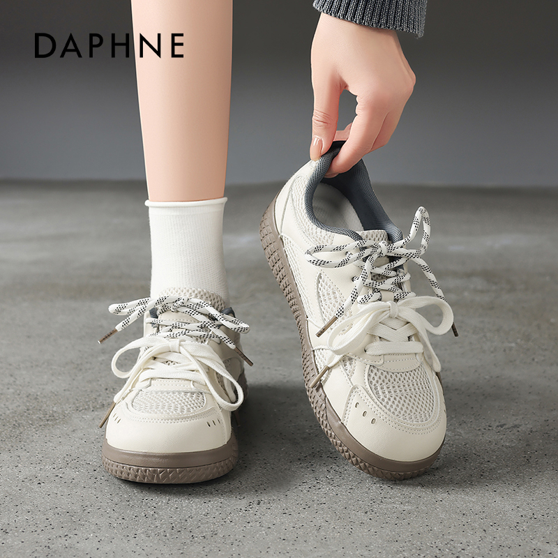 达芙妮2025夏新款透气软底德训鞋