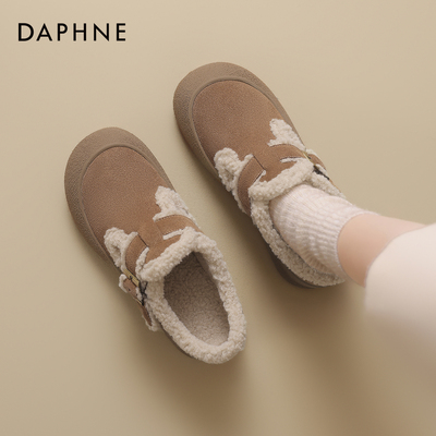 达芙妮加绒保暖棉鞋雪地靴