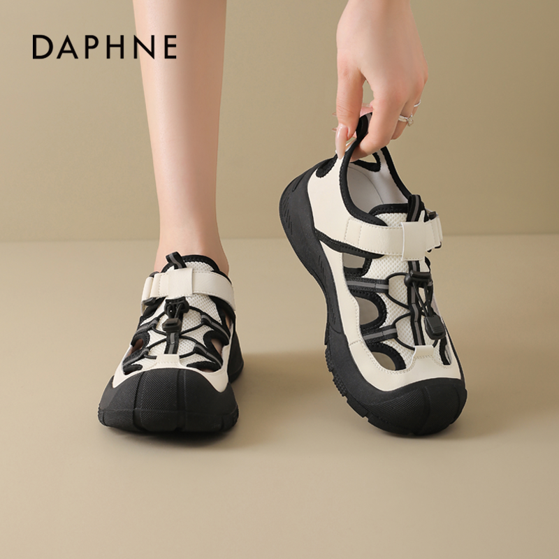 达芙妮运动凉鞋女2025新款夏季外穿镂空透气户外登山鞋厚底溯溪鞋,女鞋,休闲凉鞋,淘宝优惠券,粉丝福利购,淘宝优惠卷