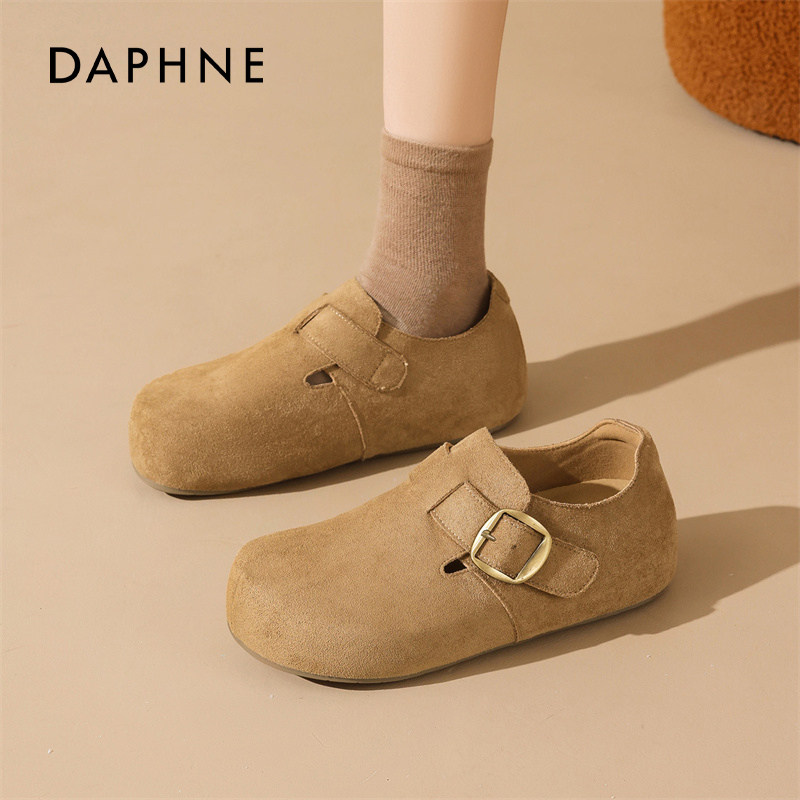 达芙妮厚底勃肯鞋女2026春季新款内增高豆豆单鞋软底一脚蹬孕妇鞋,女鞋,勃肯鞋/软木鞋,淘宝优惠券,粉丝福利购,淘宝优惠卷