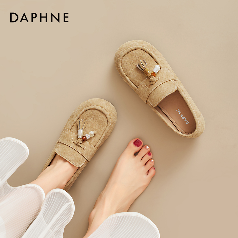 【达芙妮勃肯鞋】复古配裙子单鞋