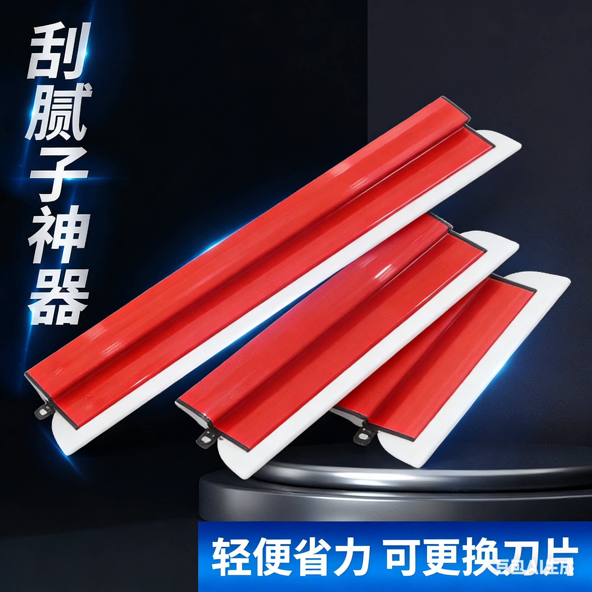 不锈钢刮刀批灰找平刮腻子收光图片