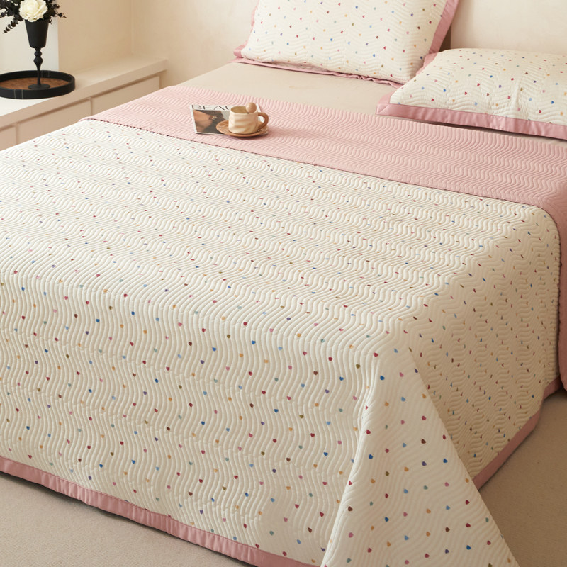 A类夏季莫代尔天丝床盖单件四季通用冰丝防滑夹棉三件式床组炕盖,床上用品,床盖,淘宝优惠券,粉丝福利购,淘宝优惠卷