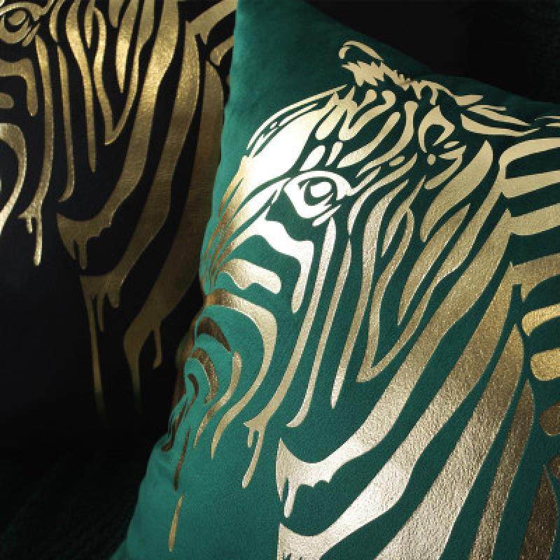 Zebra Pillow Netherlands Velvet Cushion Cover Pillowcase枕套
