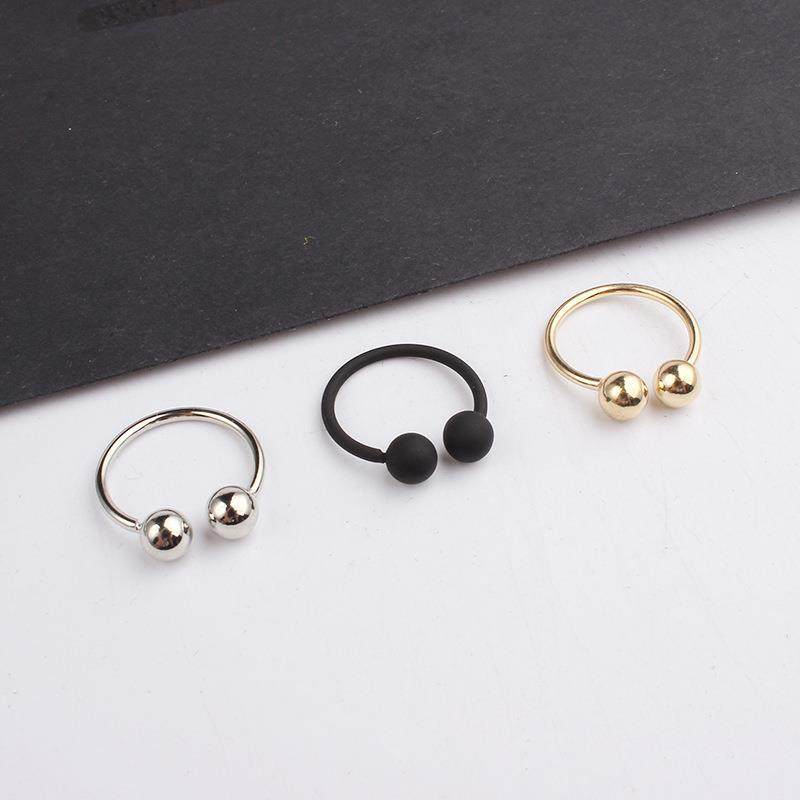 Jewelry Copper Ball Simple Steet Beat Ring