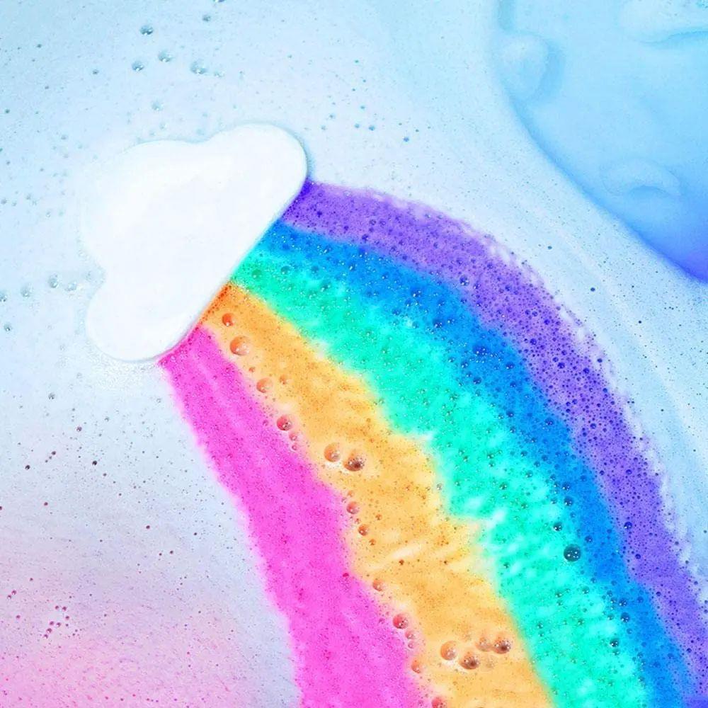 Rainbow Cloud Bath Bomb Colorful Sea Salt Natural Handmade f