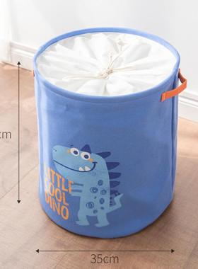 Cartoon Dinosaur Dirty Laundry Basket Thicken Lining Foldabl