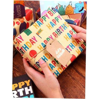 happy birthday包装纸 wrapping paper christmas gift packaging