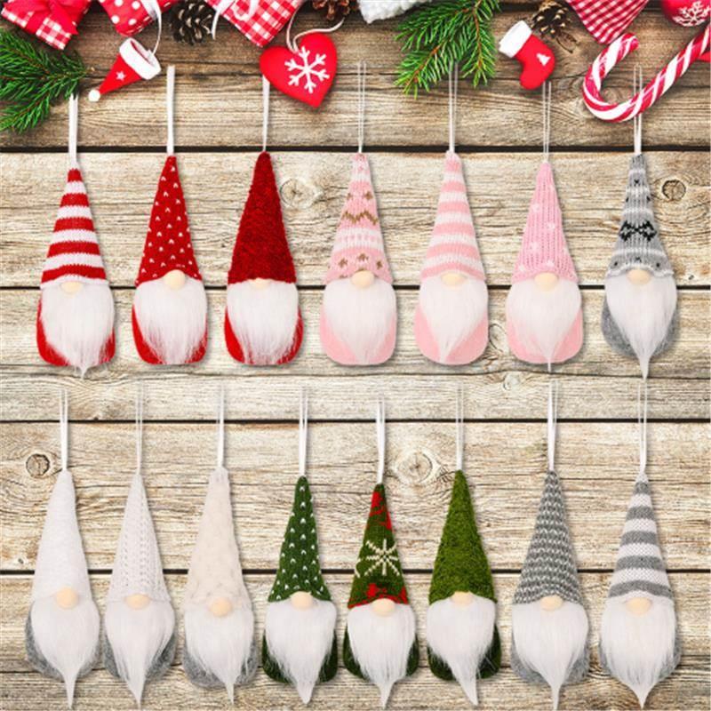 3pcs Forest Old Man Christmas Mini Doll Christmas Tree Penda