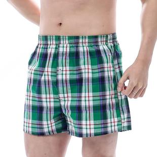 Loose Underwear men Boxers Plaid