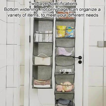 Over Door Organizer Wall Mounted Behind The Door Storage