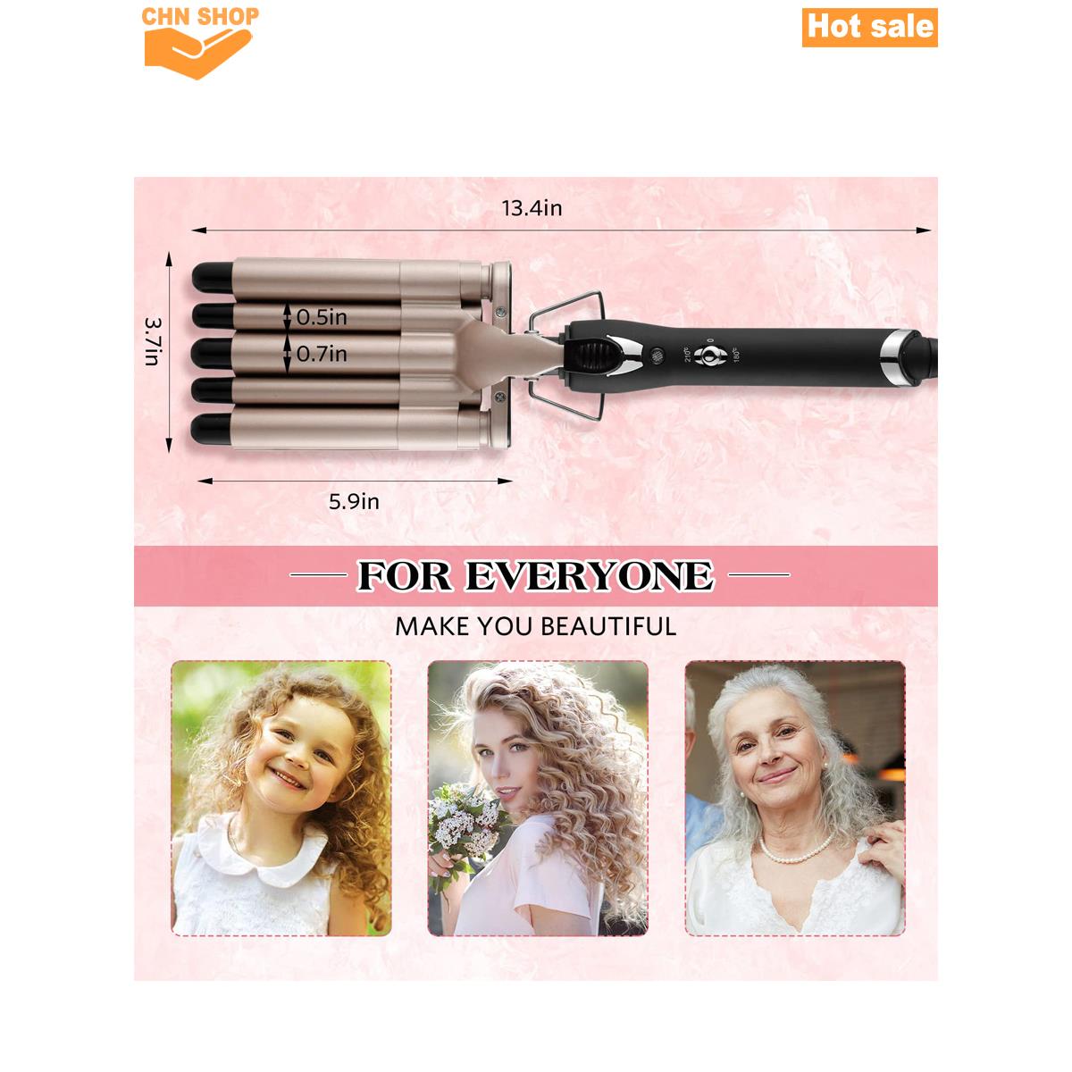 Hair Curling Iron 5 Barrel Wand electric hair curler 卷发器