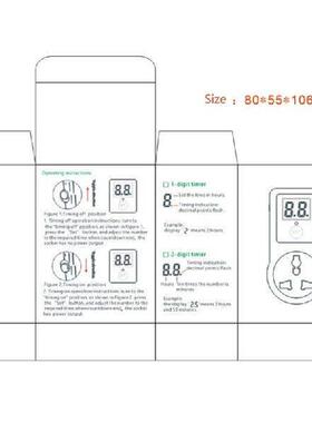 Digital Electric Timer Plug Socket with Countdown Electric