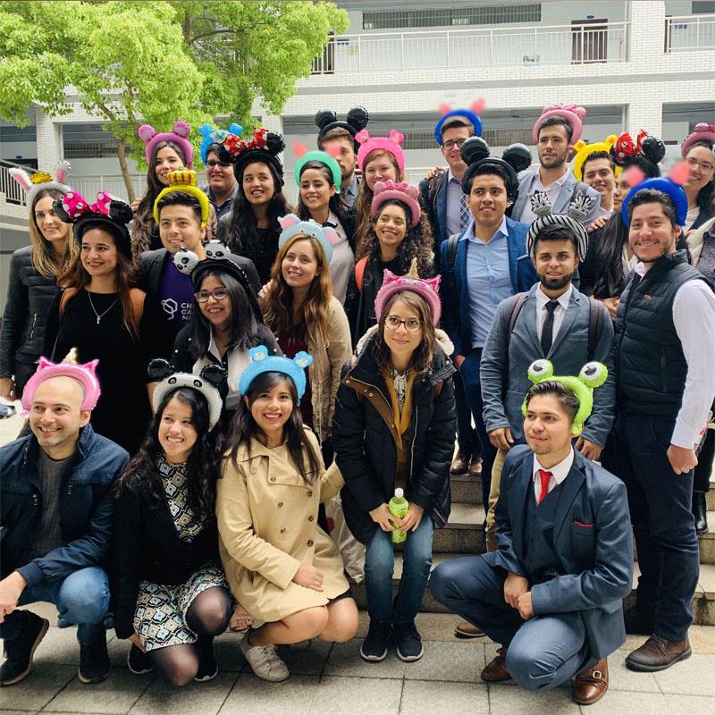 20pcs可爱的头带箔气球兔子熊卡通动物