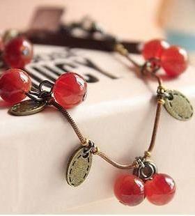 Vintage sweet little cherry Brlet aestheticism birthday gift