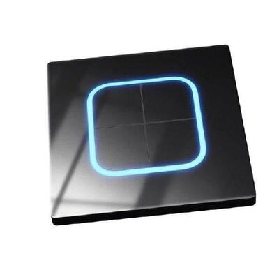 Modern Electrical Light Switches Tempered Glass Panel Wall