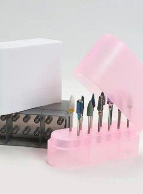 12 Holes Nail Drill Bits Organizer Nail Drill Bits Holder