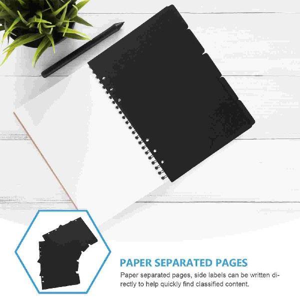 15 Pcs Office A5 Binder Dividers Index Label Red Decor