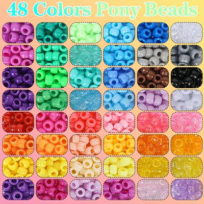 Pony Beads Diy Bracelet Making Kit For Girls Craft Gift Set