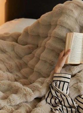 Double-sided Plush Throw Luxury Velvet Blanket Plush Velvet